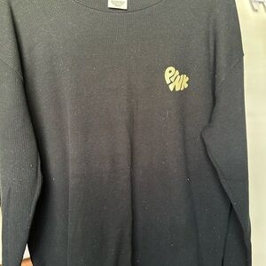 PINK Victoria's Secret Black Sleepwear Top